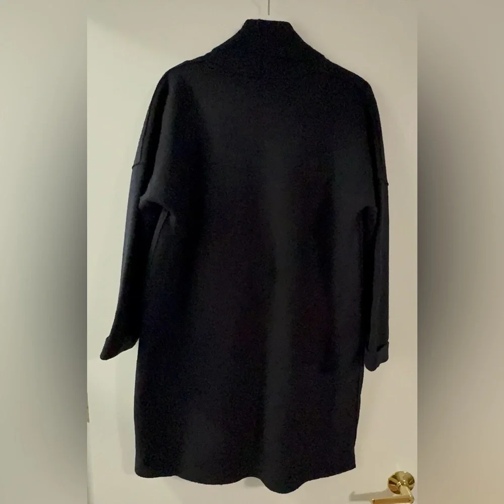 Eileen Fisher Black boiled wool Women's Jacket - Picture 5 of 7